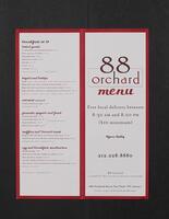 88 Orchard Menu