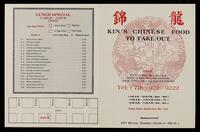 Kin's Chinese Food to Take Out