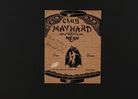 Club Maynard Menu